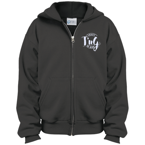 Youth Embroidered Full Zip Hoodie
